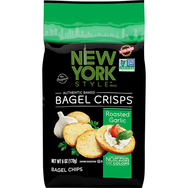 New York Style Bagel Crisps Roasted Garlic 6oz