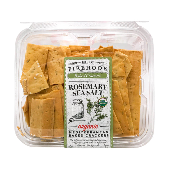 Firehook Organic Rosemary Sea Salt Crackers 5.5oz