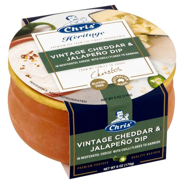 Chris’s Heritage Vintage Cheddar & Jalapeño Dip