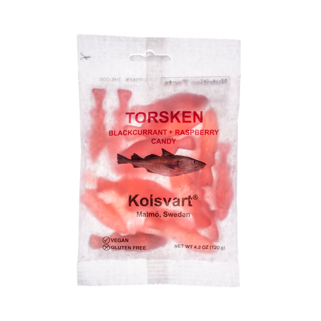 Kolsvart Swedish Fish Raspberry & Blackcurrant 4.2oz
