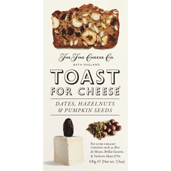 Fine Cheese Co. Dates, Hazelnuts & Pepitas Toasts for Cheese 3.5oz in