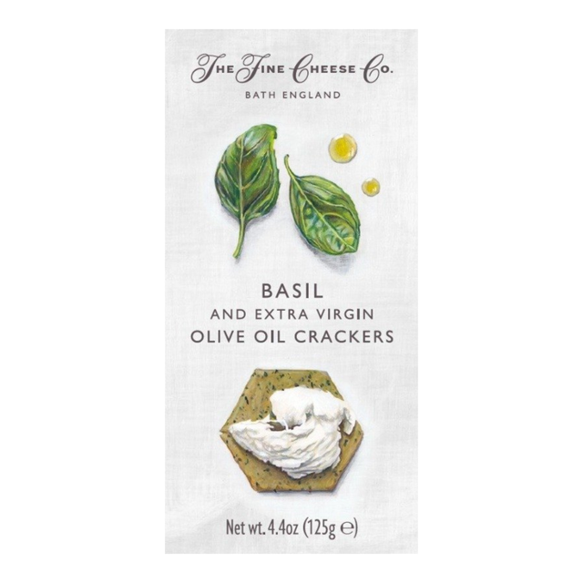 Fine Cheese Co. Basil and Extra Virgin Olive Oil Crackers 4.4oz