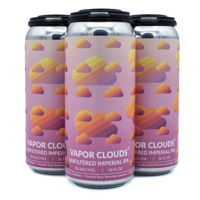Knotted Root Vapor Clouds Unfiltered Imperial IPA 4pk