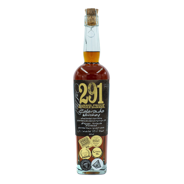 Distillery 291 Colorado Whiskey Barrel Proof Single Barrel