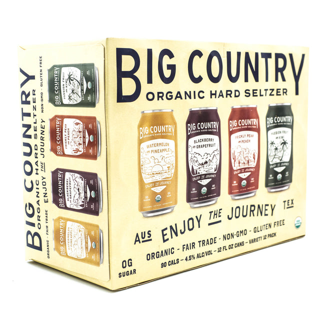 Big Country Organic Hard Seltzer Variety 12pk