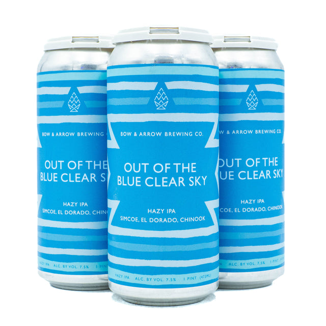 Bow & Arrow Out of the Clear Blue Sky Hazy IPA 4pk