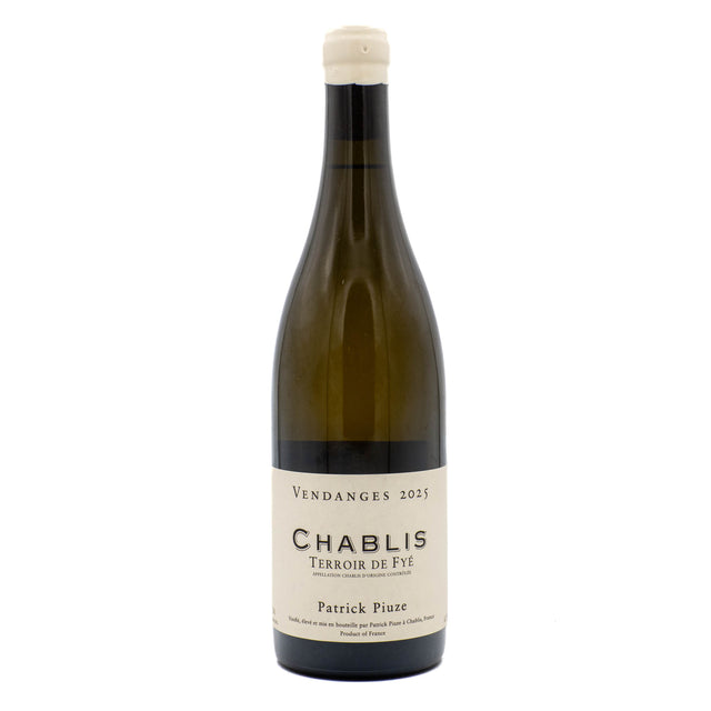 Patrick Piuze Chablis Terroir de Fye 2025