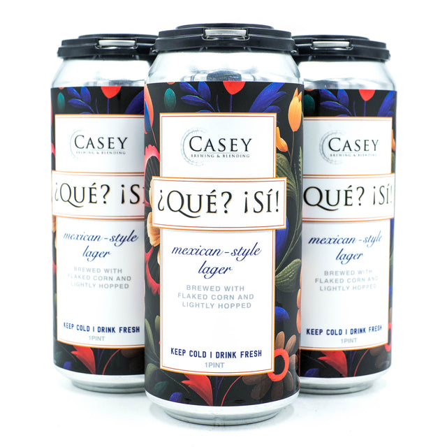 Casey Brewing “Que? Si!” Mexican Lager 4pk