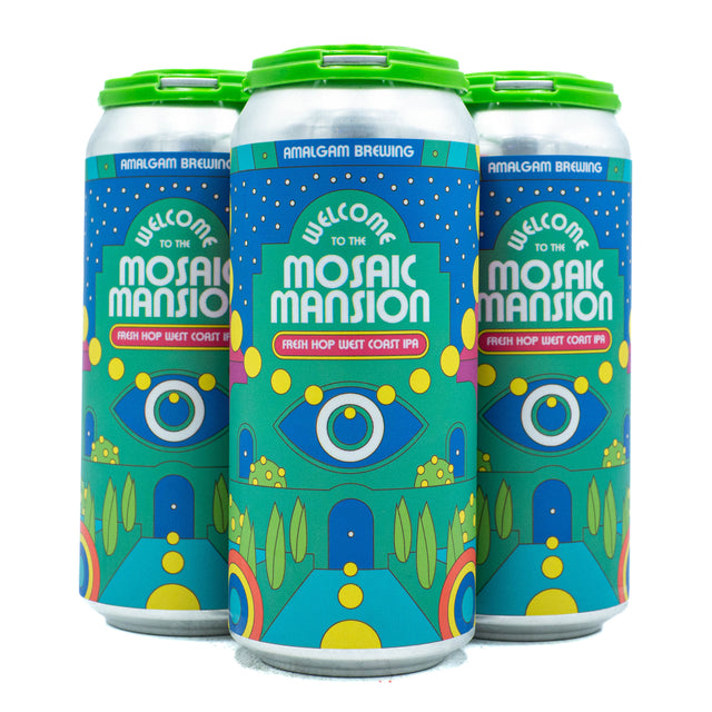 Amalgam "Welcome to the Mosaic Mansion" Fresh Hop IPA 4pk