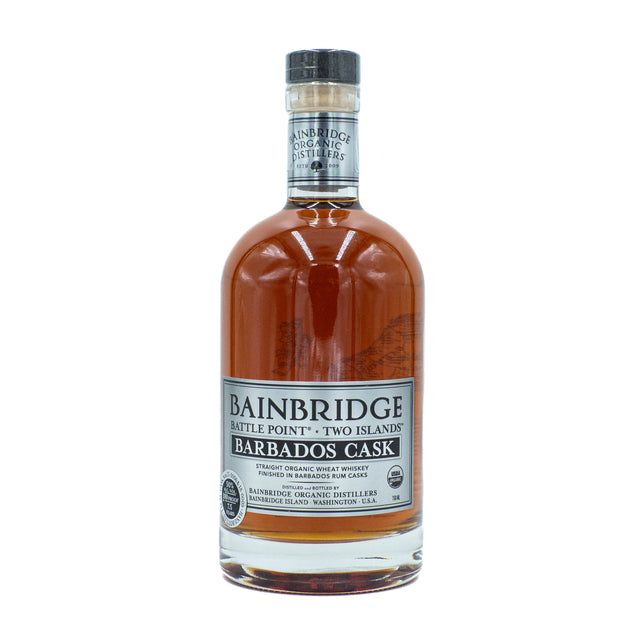Bainbridge Battle Point Two Islands Barbados Rum Cask Organic Wheat Whiskey