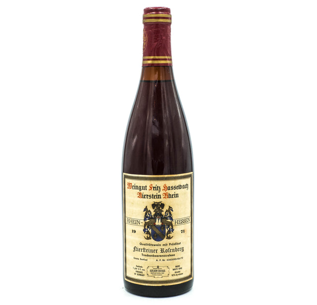 Gunderloch 'Weingut Fritz Hasselbach' Niersteiner Rotenberg TBA Rheinhessen 1971