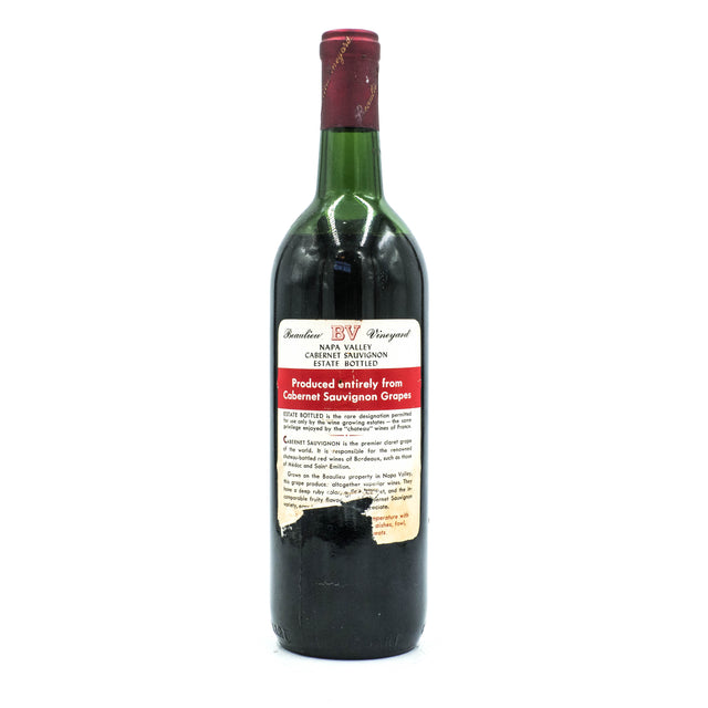 Beaulieu Vineyard Napa Valley Cabernet Sauvignon 1967