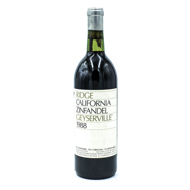 Ridge Zinfandel Geyserville 1988