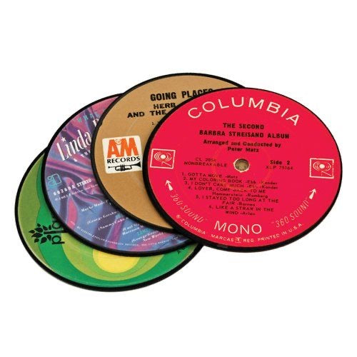 Recycled Record Coaster Set