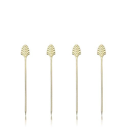 Gold Art Deco Cocktail Picks by Viski