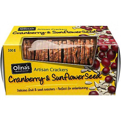 Olina's Bakery Cracker Artisan Cran/Sunflower Seed