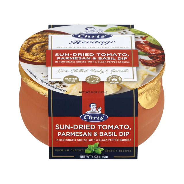 Chris’ Heritage Sun-Dried Tomato, Parmesan Dip