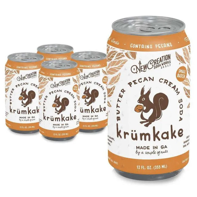 New Creation Soda Works Krumkake Butter Pecan Cream Soda