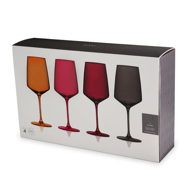 Reserve Nouveau Crystal Wine Glasses in Sunset Viski