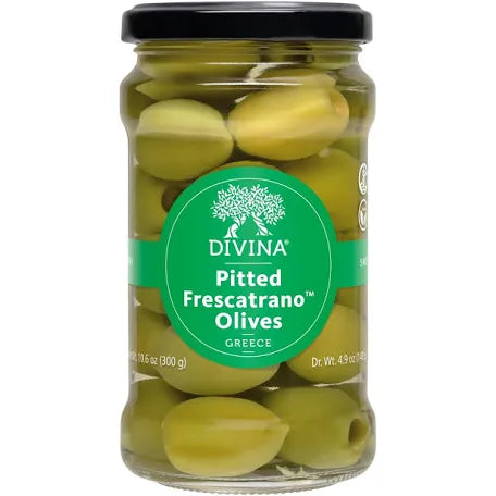 Divina Pitted Frescatrano Olives 300g