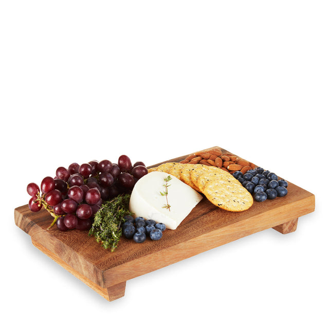 Acacia Footed Serving Cheese Board by Twine