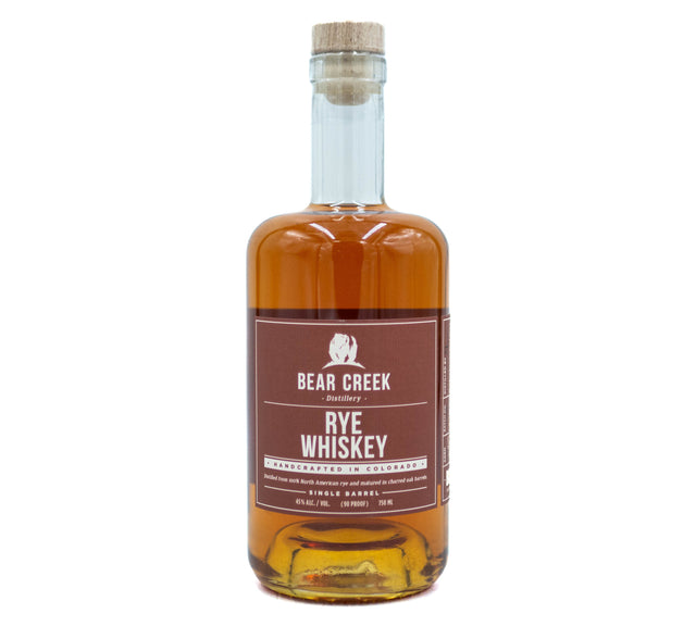 Bear Creek Distilling Rye Whiskey