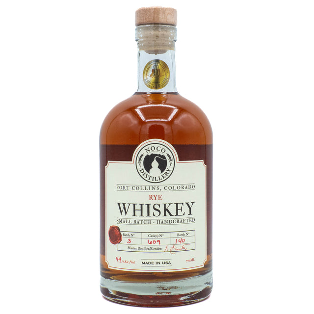NoCo Distillery Rye Whiskey