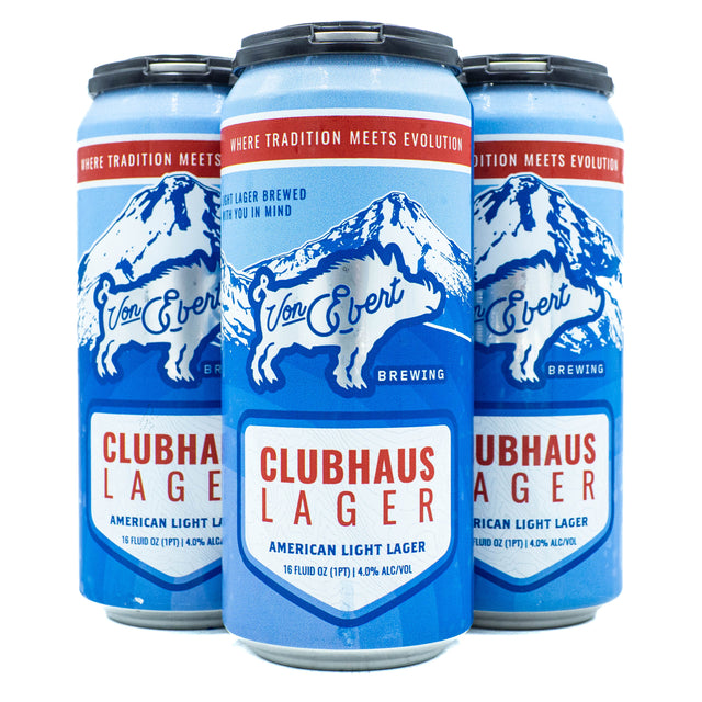 Von Ebert Brewing Clubhaus Lager 4pk