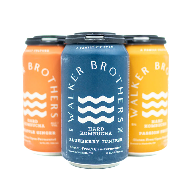 Walker Brothers Variety Pack Hard Kombucha 4pk