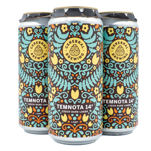 Cerebral Temnota 14° Czech Dark Lager 4pk