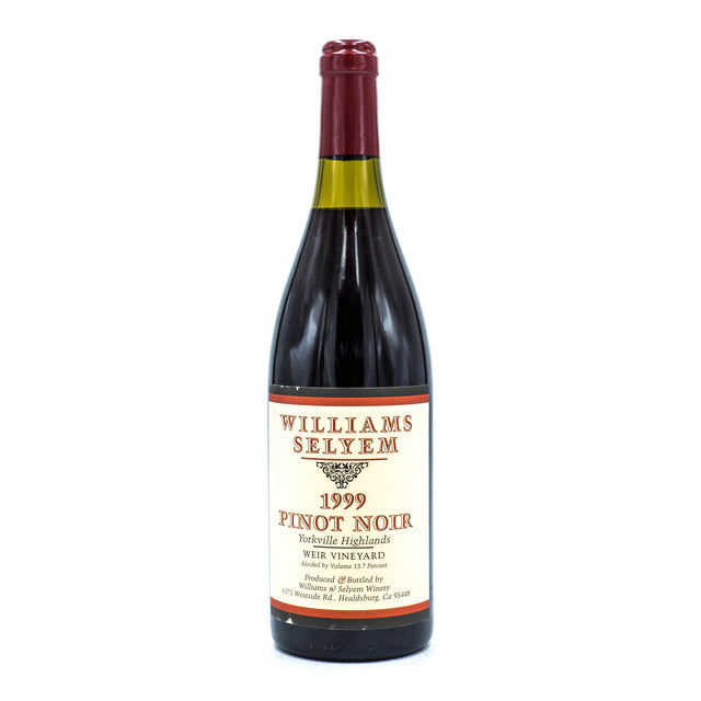 Williams Selyem "Weir Vineyard" Pinot Noir Yorkville Highlands 1999