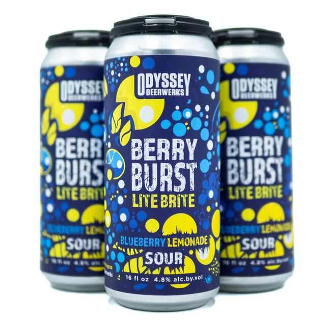 Odyssey Berry Burst Lite Brite Blueberry Lemonade 4pk