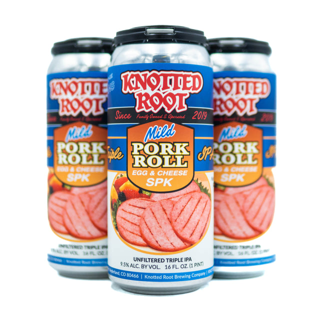 Knotted Root Pork Roll, Egg & Cheese SPK TIPA 4pk