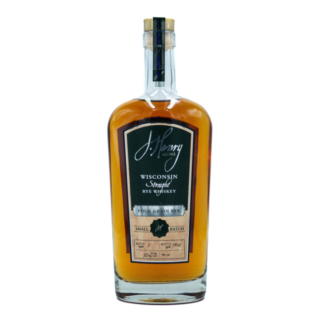 J. Henry & Sons Small Batch Four Grain Straight Wisconsin Rye Whiskey