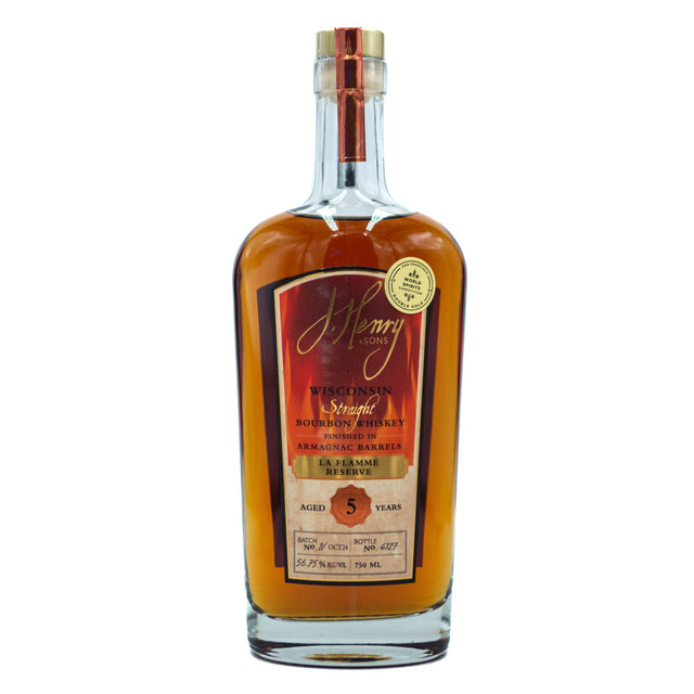 J. Henry & Sons Straight Wisconsin Bourbon Whiskey "La Flamme Reserve"