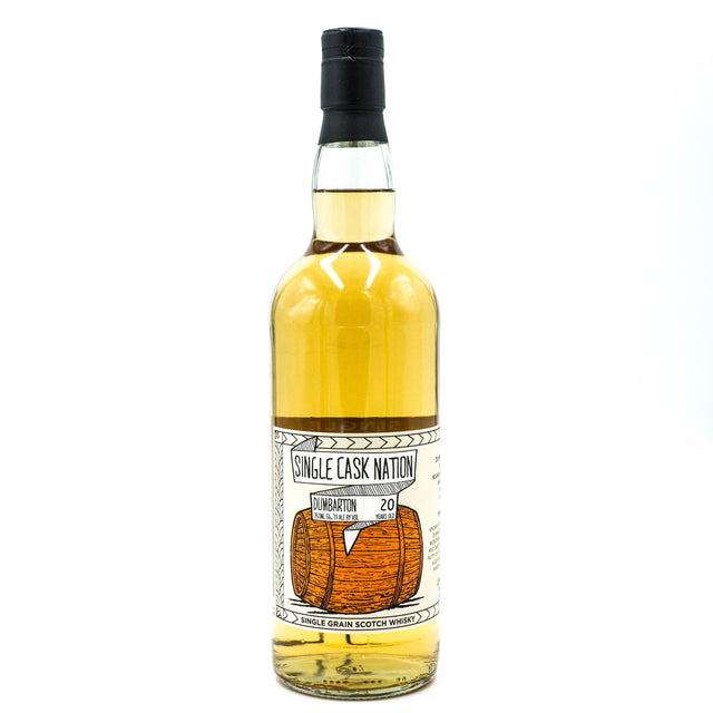 Single Cask Nation Dumbarton 20 Year Single Grain Scotch Whisky
