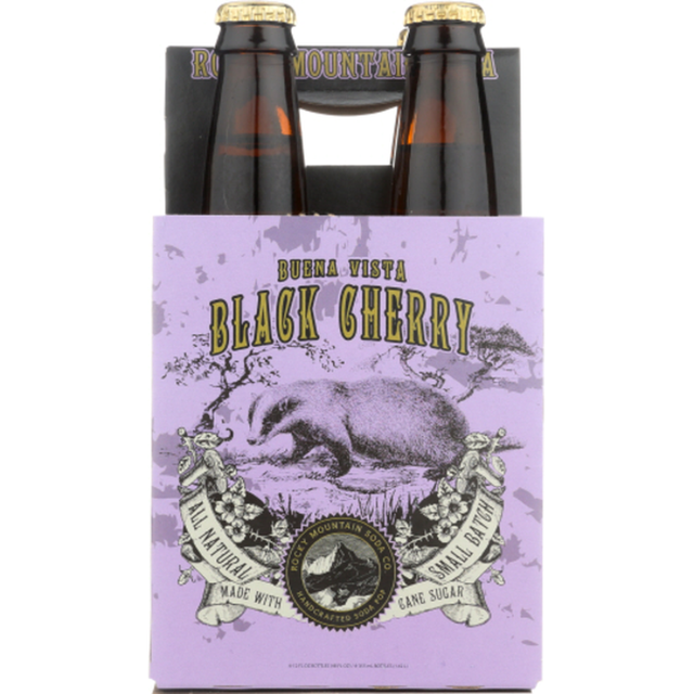 Rocky Mountain Black Cherry Soda Bottle 12oz