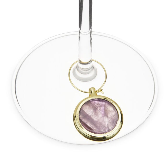 Agate Wine Charm Set